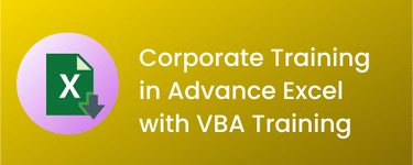 Corporate Training in Advance Excel with VBA Training