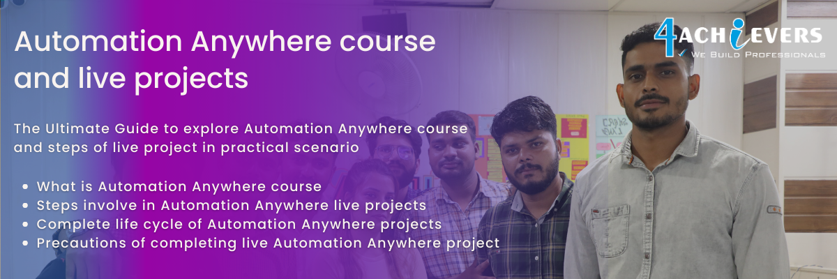 Automation Anywhere course and live projects