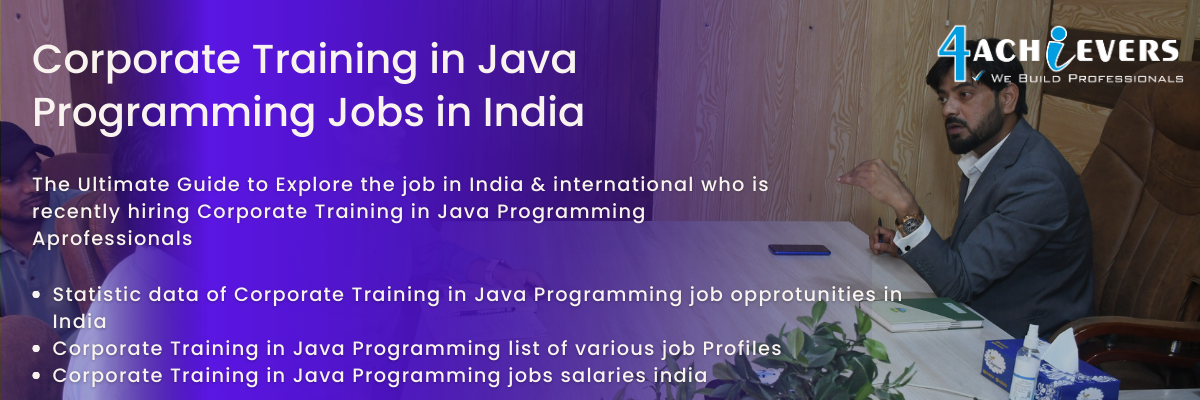 Corporate Training in Java Programming Jobs in India