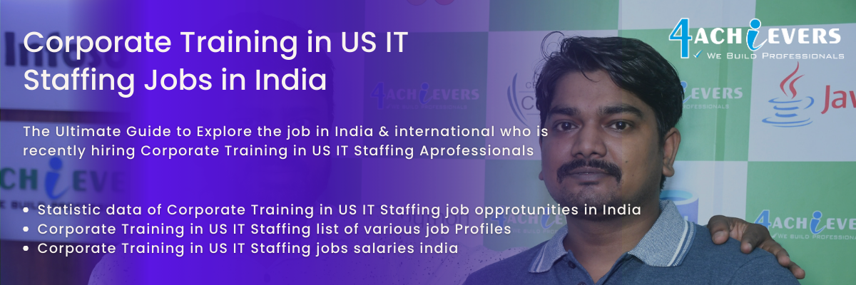 Corporate Training in US IT Staffing Jobs in India