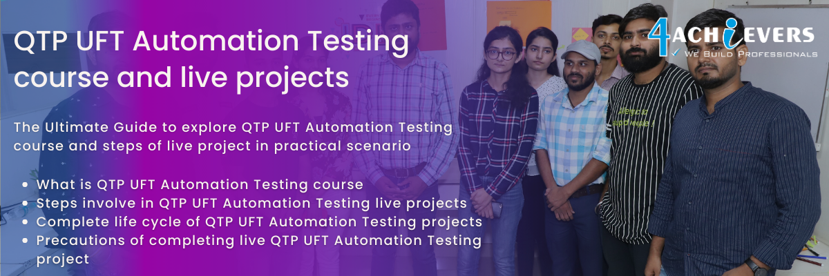 QTP UFT Automation Testing course and live projects