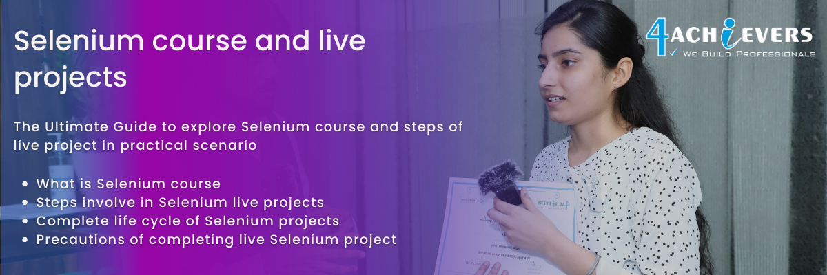 Selenium course and live projects