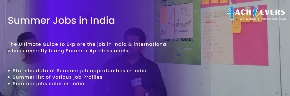 Summer Jobs in India