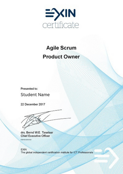 Online Data Science Training EXIN certificate  