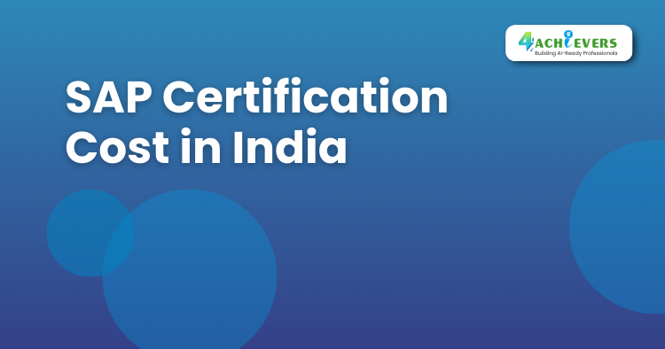 SAP Certification Cost in India - SAP Course in Noida Tutorial