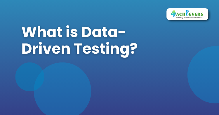 What is Data-Driven Testing? - Software Testing Online Training in India Tutorial