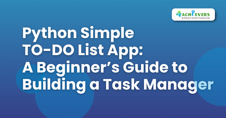 Python Simple TO-DO List App: A Beginner’s Guide to Building a Task Manager -  Tutorial