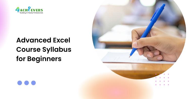 Advanced Excel Course Syllabus for Beginners